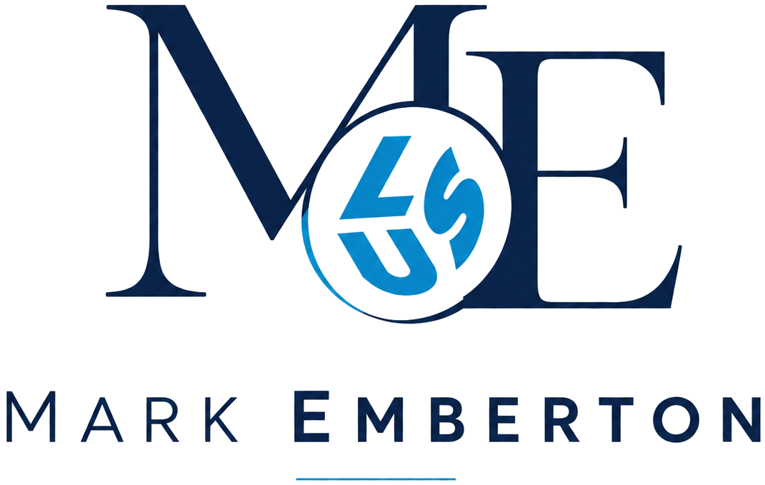 Professor Mark Emberton — ME monogram with the London Urology Specialists mark